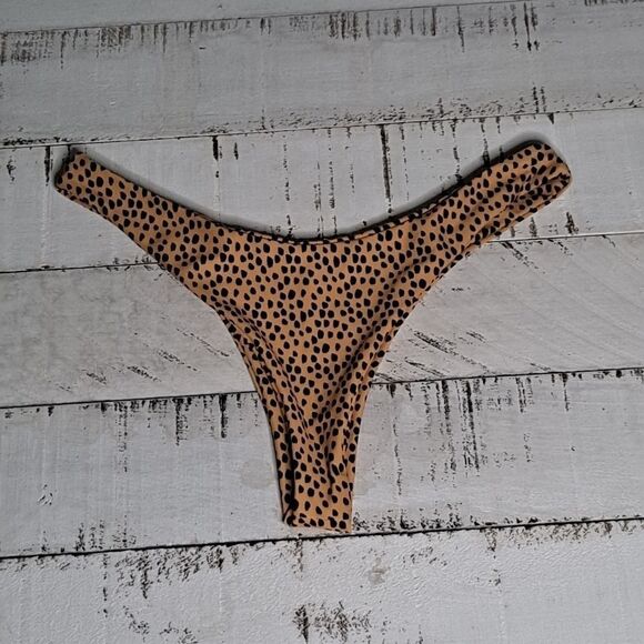 Animal Print Bikini Bottom - Picture 1 of 5